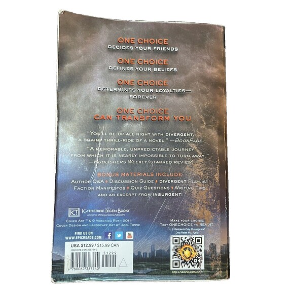 Divergent‎ Series 3-Book Lot Divergent, Insurgent, Allegiant by Veronica Roth - Picture 6 of 13